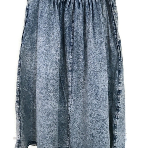 Vintage Jordache Denim Blue Acid Wash  Women's Skirt Size 14 - Picture 3 of 4